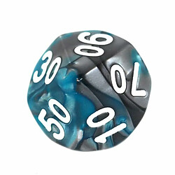 Rebel Jeu de dés RPG Bicolore Bleu Acier