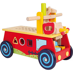 Small Foot Voiture Motricité Voiture de motricité en bois - Établi intégré - Roulement silencieux