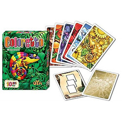 Oya Coloretto Jeu de cartes - Jeu de famille - Thème coloré - Stratégie simple