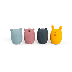 Bigjigs Toys Animaux de Bain Silicone Jouets de bain en silicone - Développement motricité fine - Jouet sensoriel