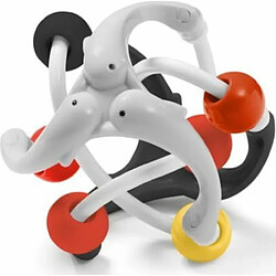 Hochet bébé d'éveil boule - noir et blanc