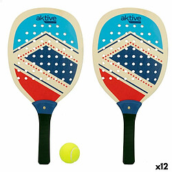 Aktive Raquettes de Plage Bleu Rouge