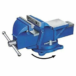 Jbm Étau d’établi à base tournante - Bleu