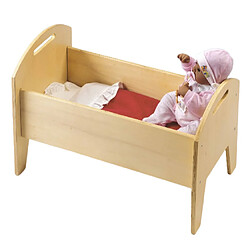 Educo Lit Berceau Jouet Montessori en bois - Mobilier pour poupées - Dimensions: 76x38x8 cm