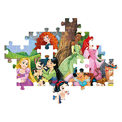 Clementoni Puzzle Princesses Disney 104 pièces Puzzle enfant Disney Princesses - carton de qualité - couleurs vives - pièces robustes - dès 6 ans