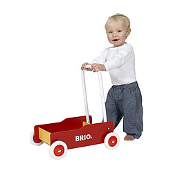 Brio chariot de marche en bois - Rouge