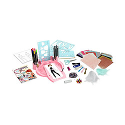 Buki France Buki Professional studio mode Kit créatif mode - Accessoires inclus - Tissu, plumes, paillettes - Portfolio inspiration - +7 ans