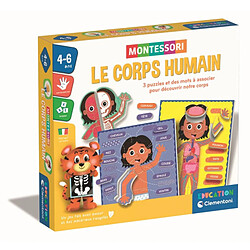 Clementoni Le corps humain Montessori Jeu éducatif Montessori - Découverte du corps humain - Garantie de 2 ans