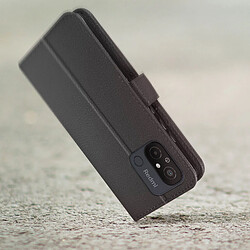Avizar Housse pour Xiaomi Redmi 12C support vidéo portefeuille simili cuir noir pas cher