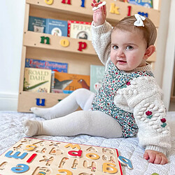 Bigjigs toys Puzzle alphabet minuscule en bois pas cher