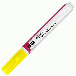Kreul Marqueur acrylique jaune, pointe ogive