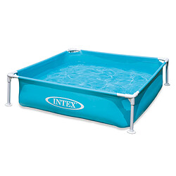 INTEX Piscine Tubulaire Carrée Bleu