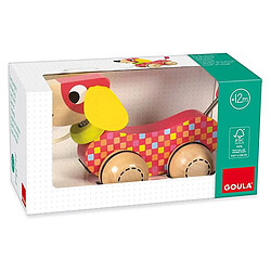Goula Chien à tirer en bois