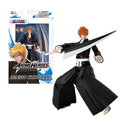 Bandai figurine articulée Bleach Ichigo Figurine d’action manga Bleach - Gamme Anime Heroes - Articulations multiples - Finition détaillée - 4 ans et plus