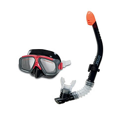 INTEX Kit masque et tuba Surf Rider Kit plongée - Masque et tuba - Hypoallergénique - Adapté dès 6 ans