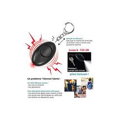 Acheter Paris Prix Porte Clés Anti Agression - Noir