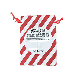 C272 Sacs de Noël Cordon Sac de Noël - Toile - 50 x 70 cm - Rouge - Idéal pour emballage cadeau