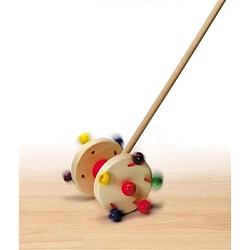 Selecta Roller jouet à tirer en bois - Multicolore
