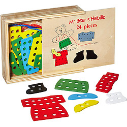 Small foot Ours à habiller à empiler - Multicolore