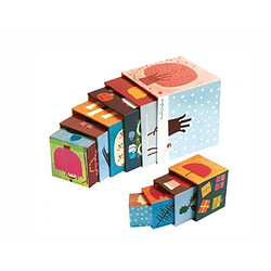 Juratoys-janod Pyramide carrée Les 4 saisons - Multicolore