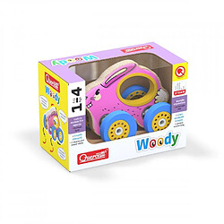 Quercetti jouet à tirer lapin en bois - Rose