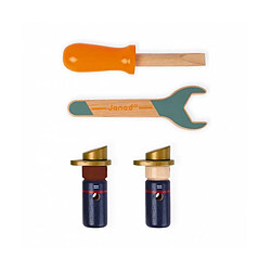 Acheter Juratoys-janod Camion pompier Brico Kids - Rouge bois