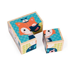 Juratoys-janod Cubes à empiler forêt - Or