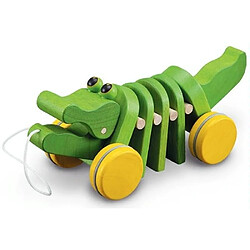 Plan toys Alligator à tirer en bois - Vert