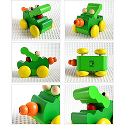 Selecta jouet à tirer crocodile - Vert