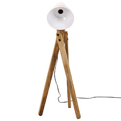 Avis VidaXL Lampadaire Blanc Bois