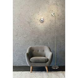 Globo Lampadaire LED design Rodrik - H. 162 cm - Argent mat