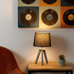 Atmosphera Bois/Mini Trépieds - Noir