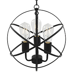 vidaXL Lampe Suspendue Sphère - Noir