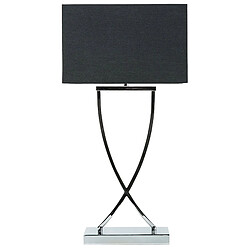 BELIANI Lampe à Poser YASUNI - Noir/Argenté