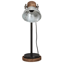 Avis vidaXL Lampe Bureau Argent Vintage