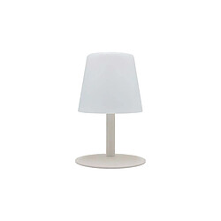 Lumisky Lampe de table sans fil pied en acier crème LED blanc chaud/blanc dimmable STANDY MINI Cream H 25 cm