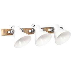 Vidaxl Lampe murale industrielle - Blanc/Marron