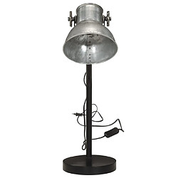 Avis VidaXL Lampe de bureau 25W Argent Vintage