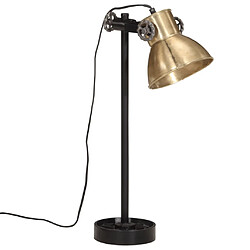 vidaXL Lampe de bureau - Laiton antique