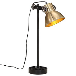 vidaXL Lampe de bureau - Laiton antique