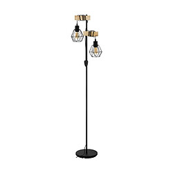 But TOWNSHEND5 - Noir & Marron Lampadaire vintage - 2 lumières - Hauteur 166,5 cm - Type E27