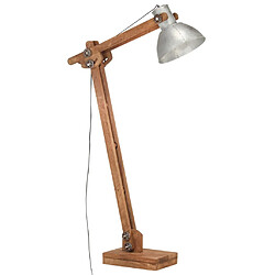 VidaXL Lampadaire Bois de manguier - Argenté