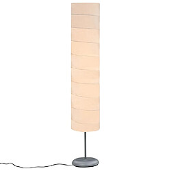 vidaXL Lampadaire à papier - Blanc