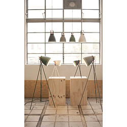 LEITMOTIV Lampadaire design trepied Mingle - H. 145 cm - Gris