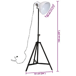 VidaXL Lampadaire - Blanc pas cher