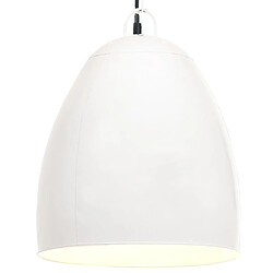 vidaXL Lampe suspendue industrielle - Blanc
