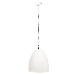 Avis vidaXL Lampe suspendue industrielle - Blanc