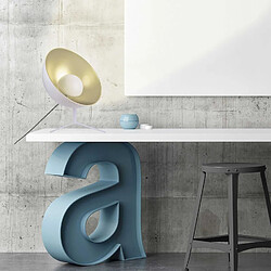 The Home Deco Factory Lampe trépied en métal Cinéma - H. 45 cm - Blanc