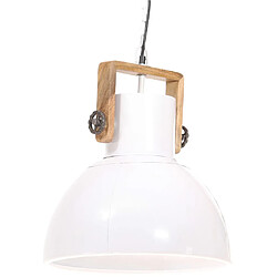 VidaXL Suspension Industrielle - Blanc/Rond