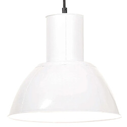 vidaXL Lampe suspendue - Blanc